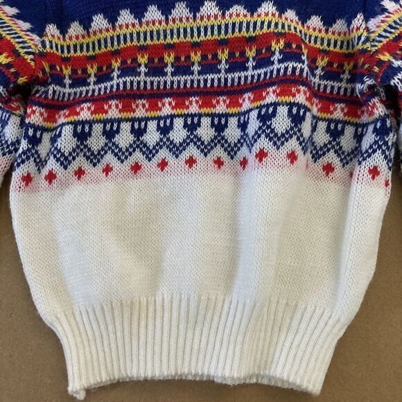 1970's‎ Vintage BABYFAIR 12 Months Fair Isle Collared Sweater - Picture 5 of 5